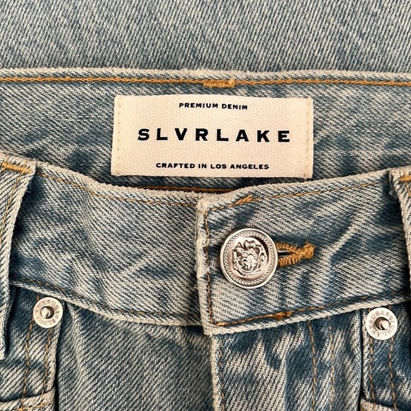 Slvrlake Charlotte Clear Skies High Rise Bootcut Flare Light Wash Jeans size 25 - Picture 10 of 13